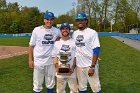 Baseball vs Babson  Wheaton College Baseball players celebrate their victory over Babson to win the NEWMAC Championship for the third year in a row. - (Photo by Keith Nordstrom) : Wheaton, baseball, NEWMAC